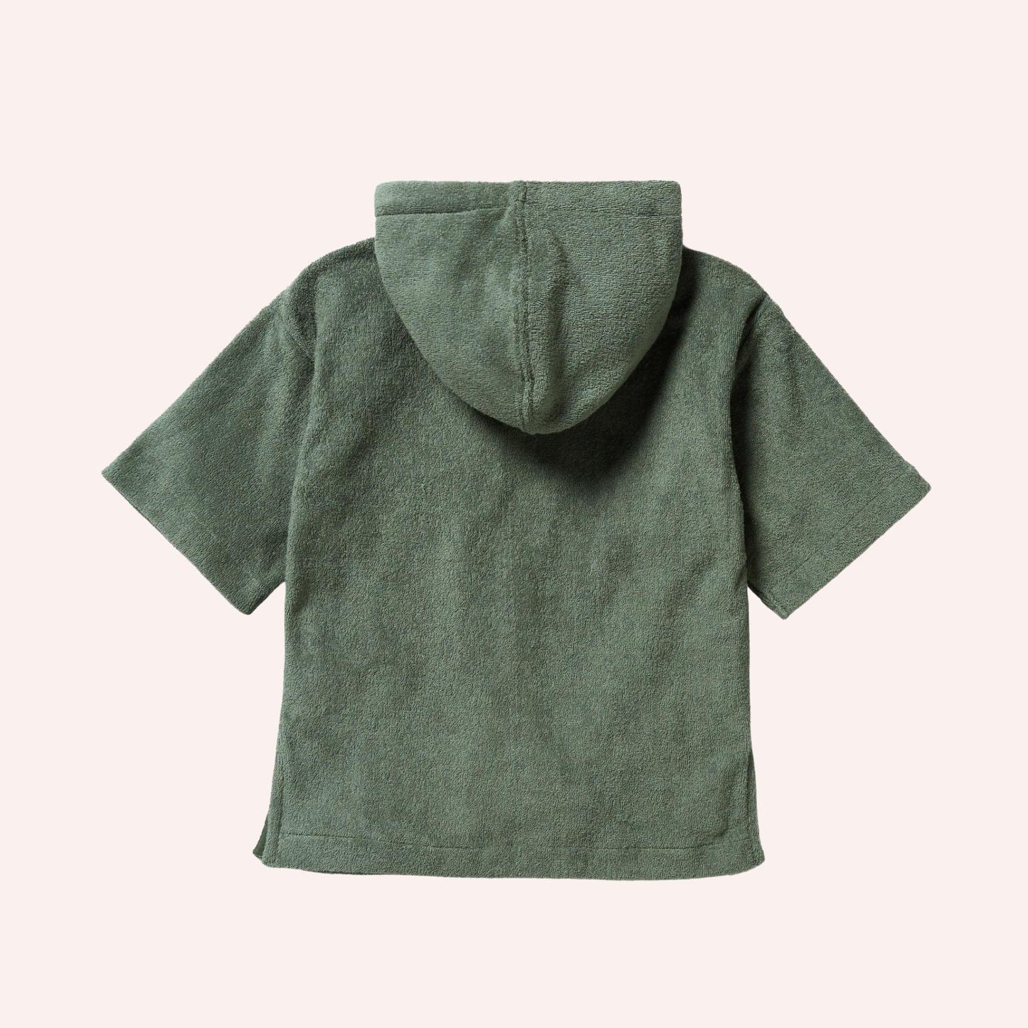 Organic Terry Hooded Towel - Moss