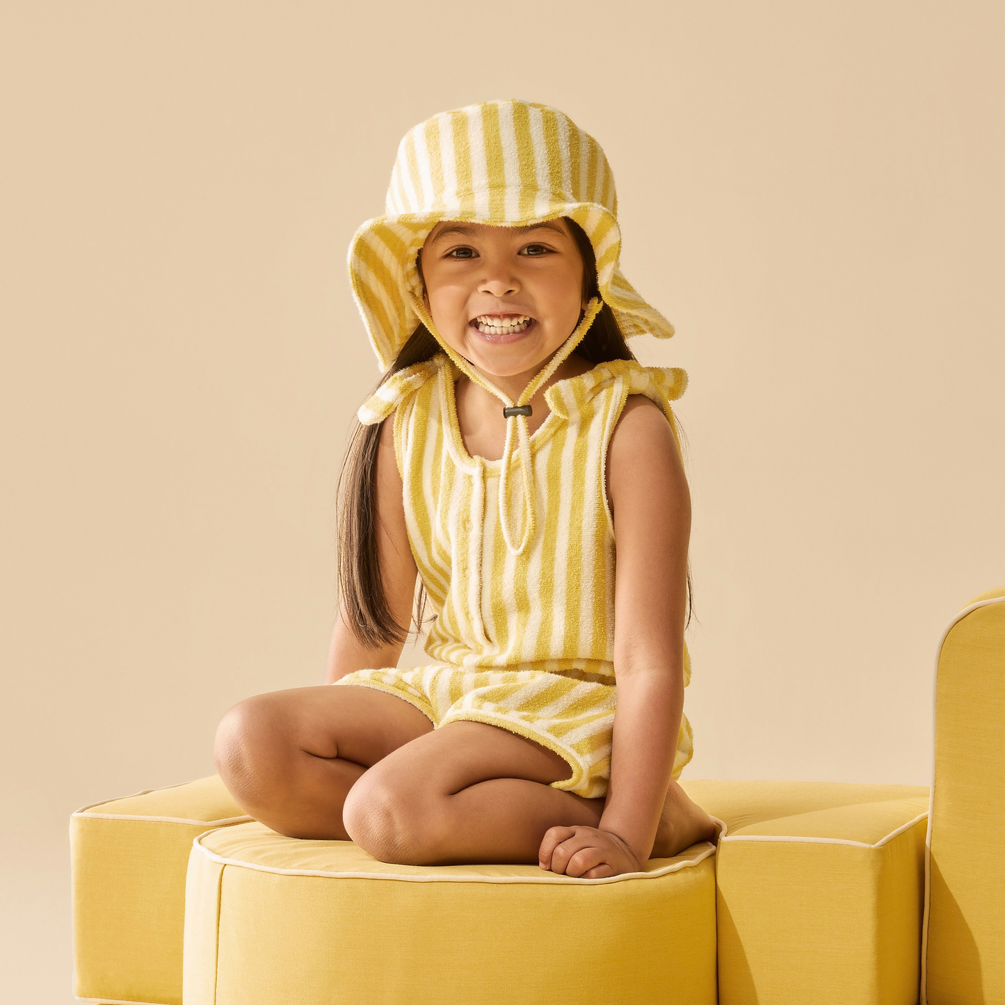 Organic Terry Sun Hat - Honey Wave