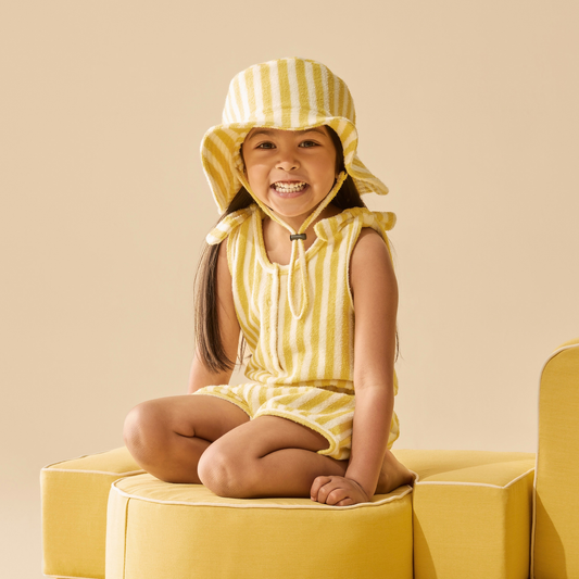 Organic Terry Sun Hat - Honey Wave