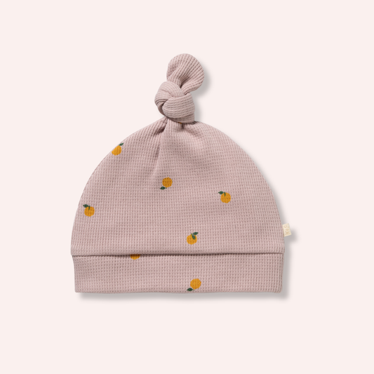 Organic Waffle Knot Hat - Mini Mando