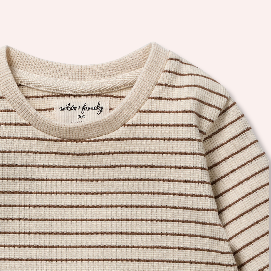 Organic Waffle Set - Nutmeg Stripe