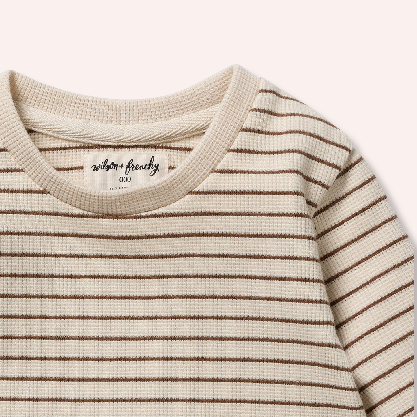 Organic Waffle Set - Nutmeg Stripe