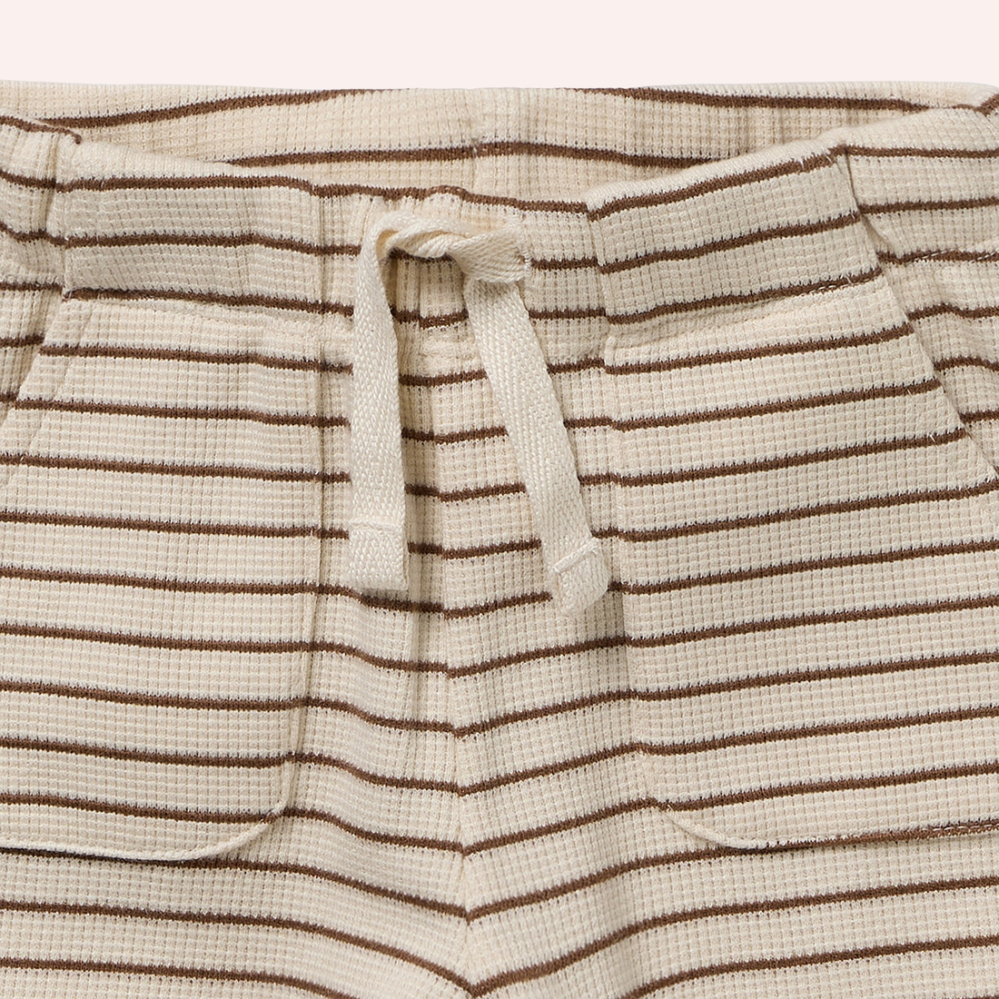 Organic Waffle Set - Nutmeg Stripe