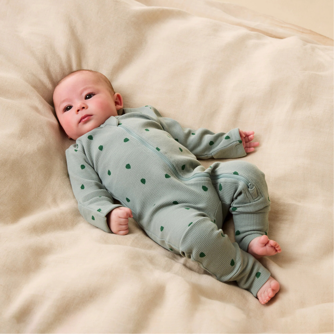 Organic Waffle Zipsuit - Tumbletwig
