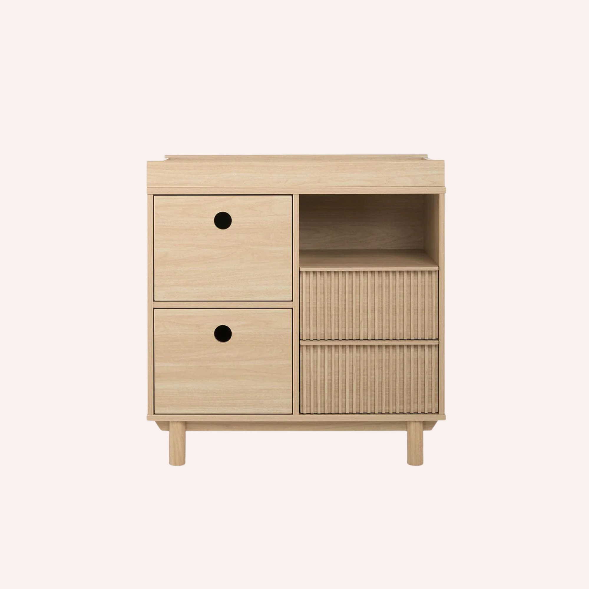 Oska Dresser/Changetable Narrow - Light Oak