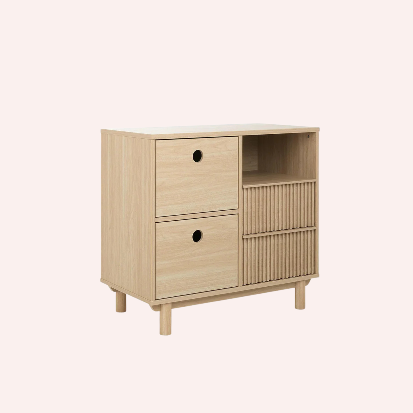 Oska Dresser/Changetable Narrow - Light Oak