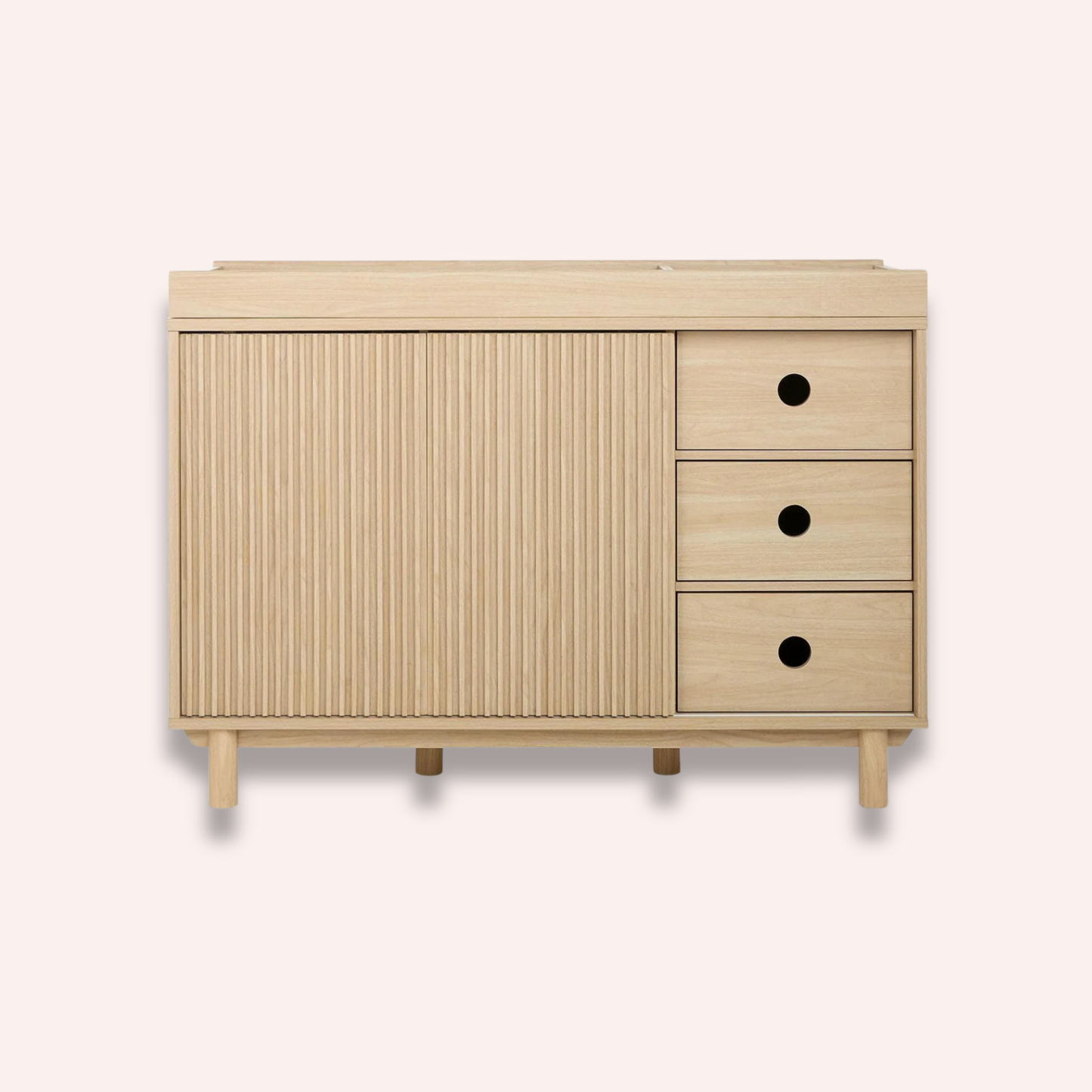 Oska Dresser/Changetable Wide - Light Oak