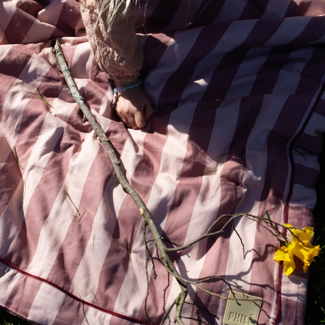 Striped Play Mat - Pink
