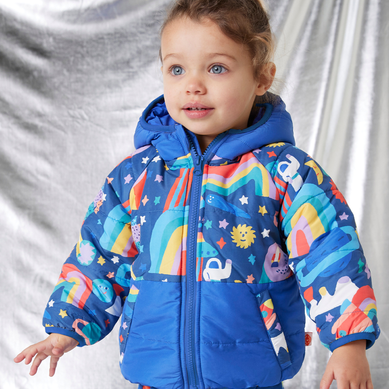 Kids Puffer Jacket - Rocket Ride