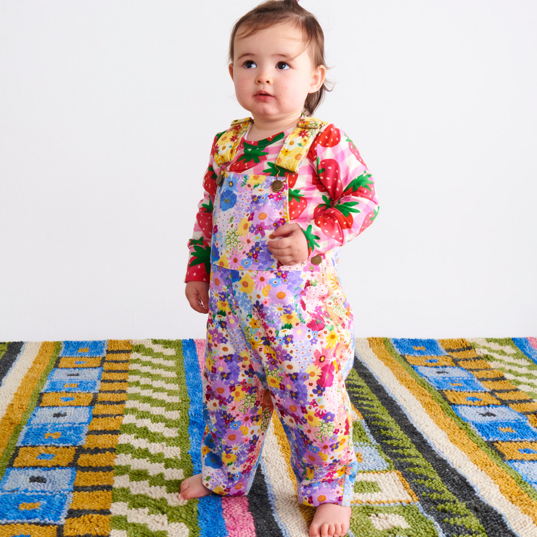 Organic Cotton Quilted Fleece Overalls - Posie Lane