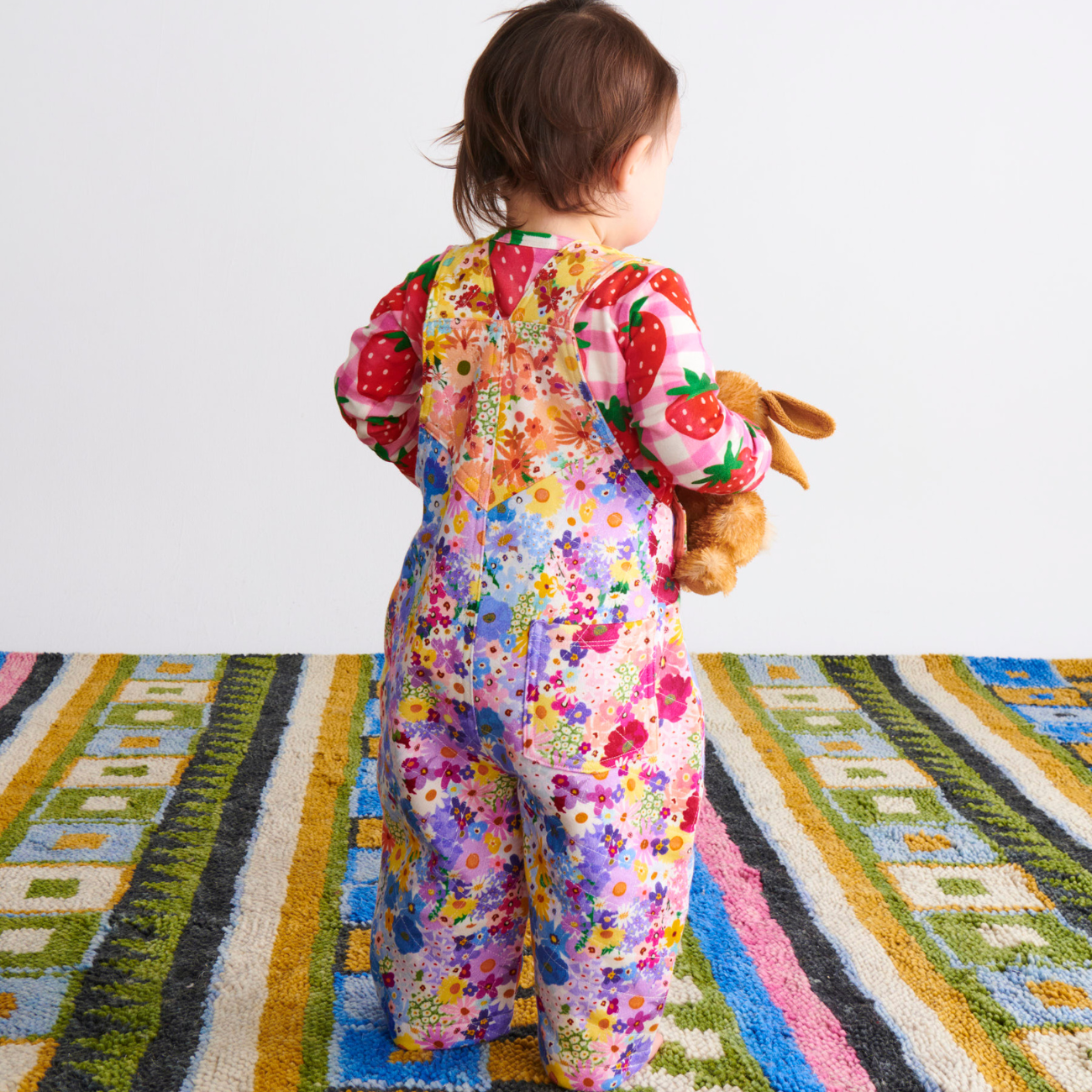 Organic Cotton Quilted Fleece Overalls - Posie Lane