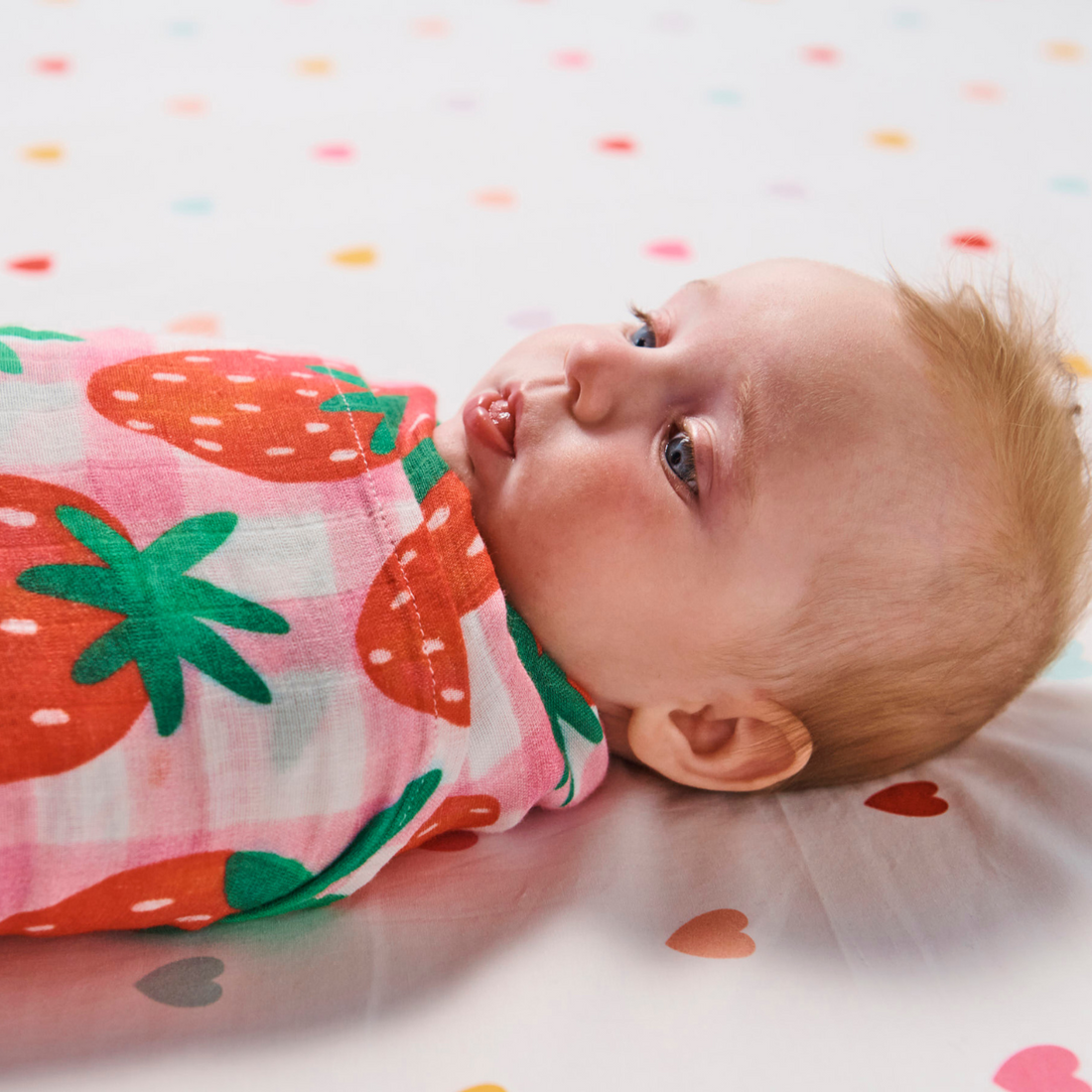 Bamboo Swaddle - Strawberry Jam