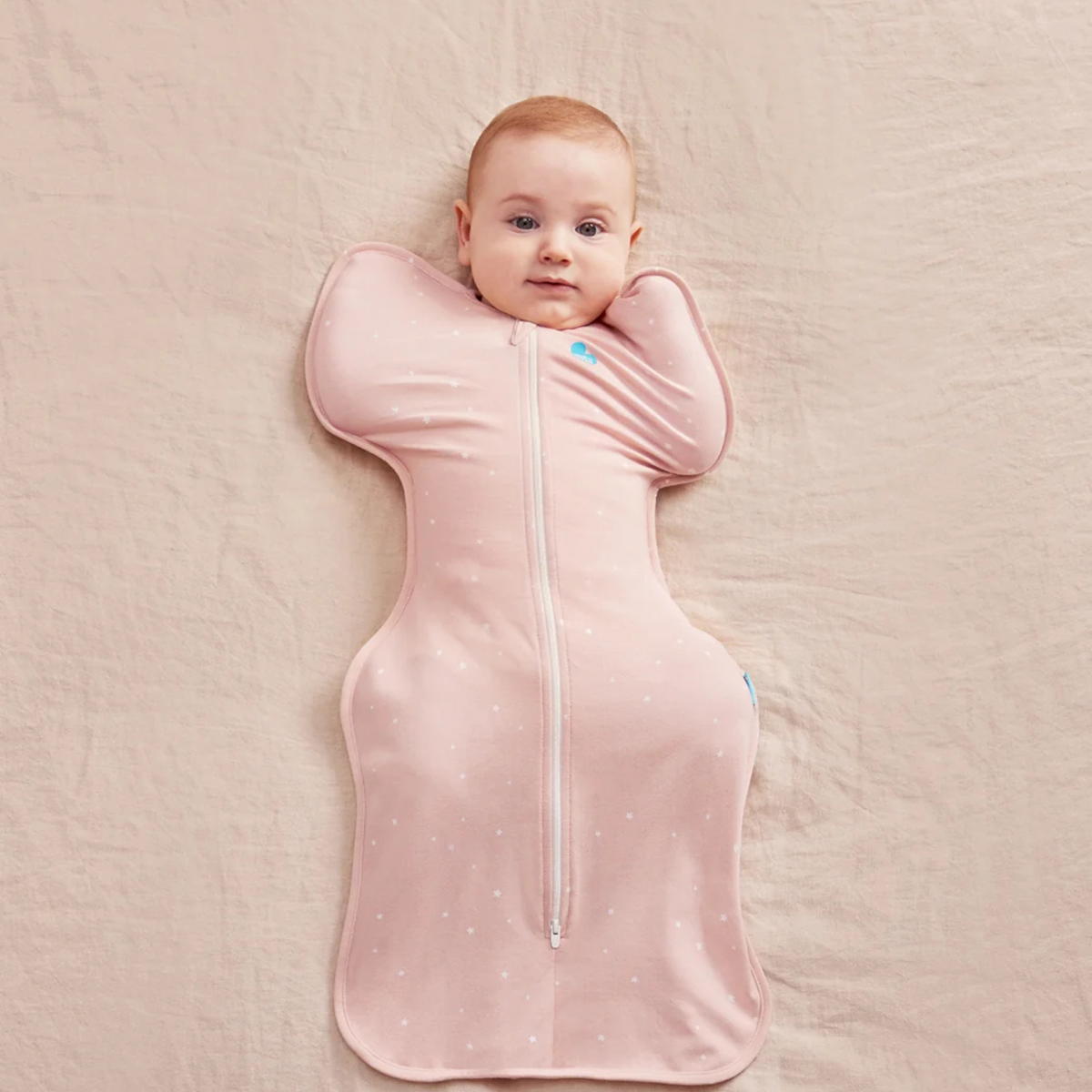 Stage 1 Swaddle Up 1.0TOG Stretch Cotton - Twinkle Powder Pink