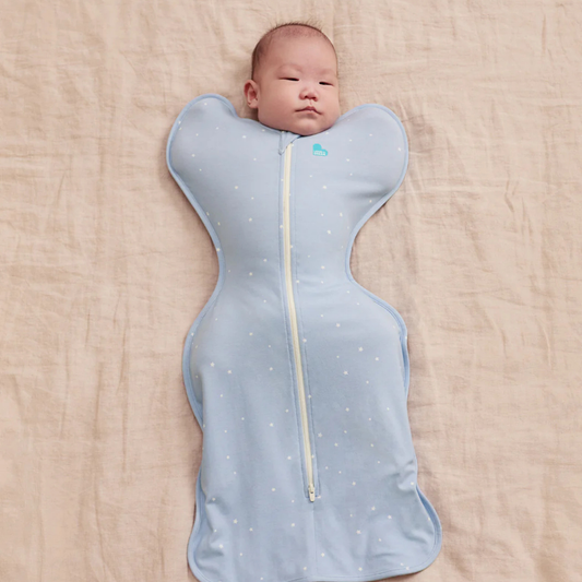 Stage 1 Swaddle Up 1.0TOG Stretch Cotton - Twinkle Powder Blue