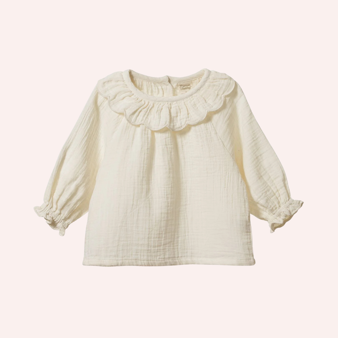 Ruffle Cameron Blouse - Natural
