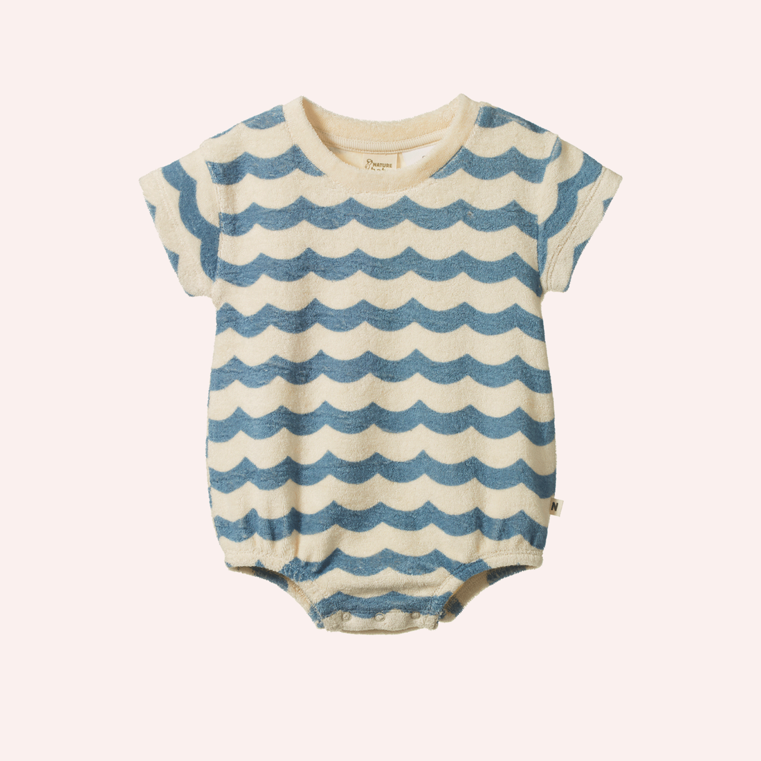 Juno Romper Terry - Waves Print