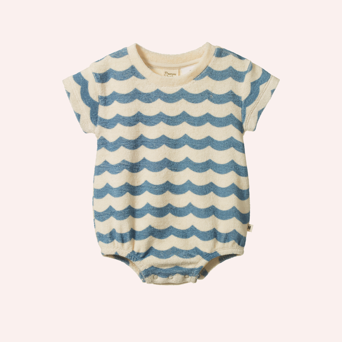 Juno Romper Terry - Waves Print