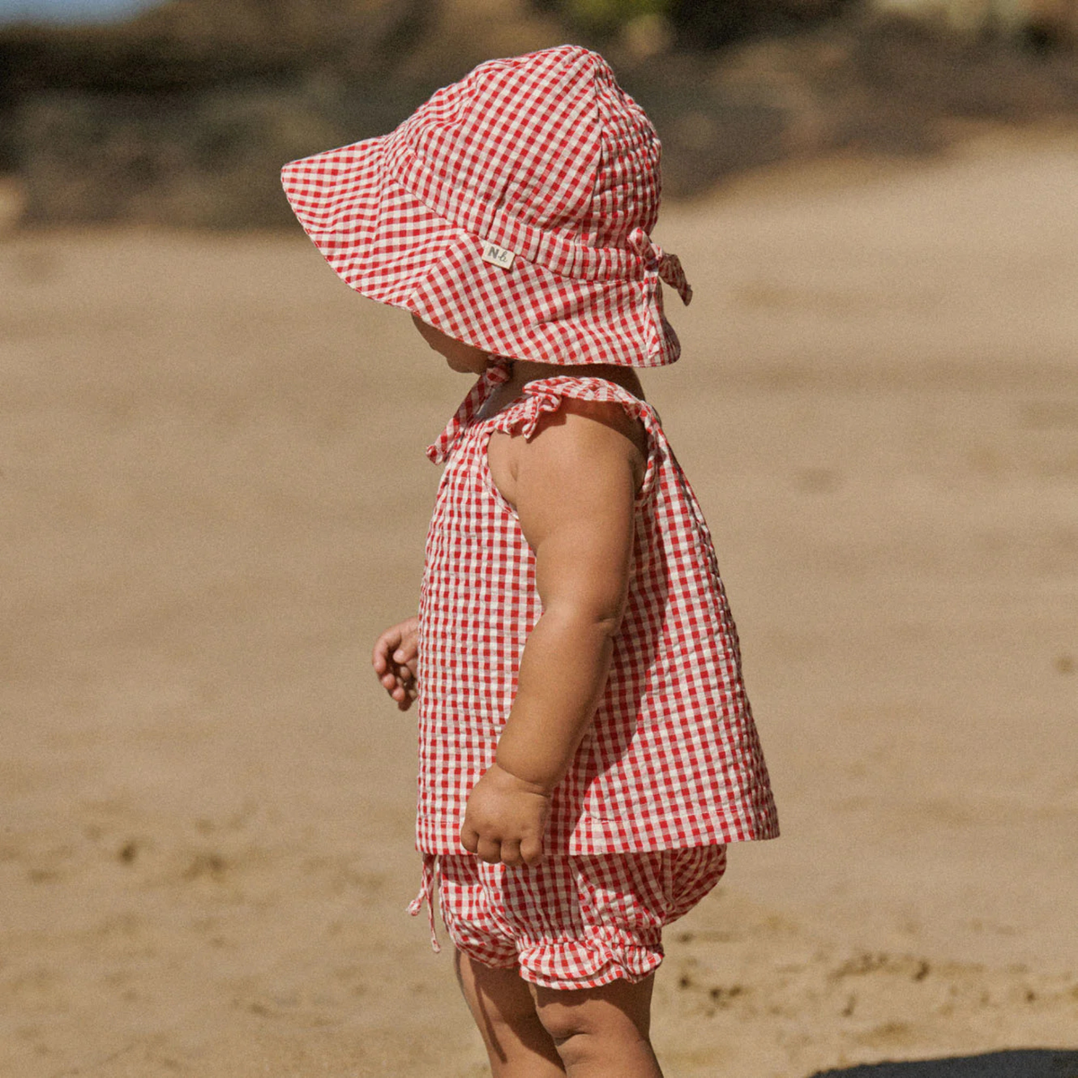 Petal Set - Red Gingham