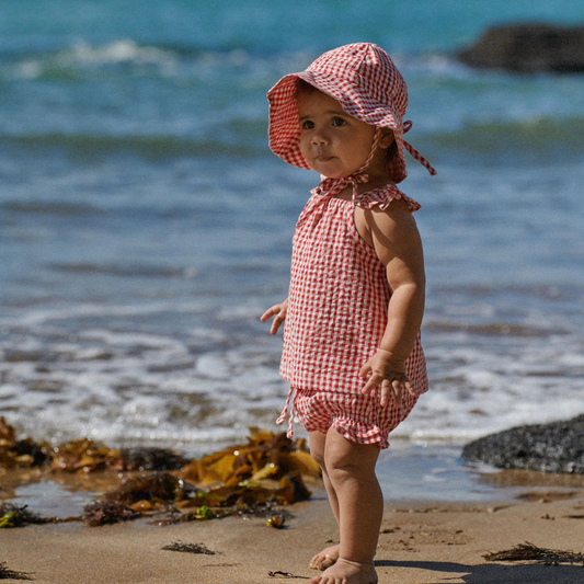 Petal Set - Red Gingham