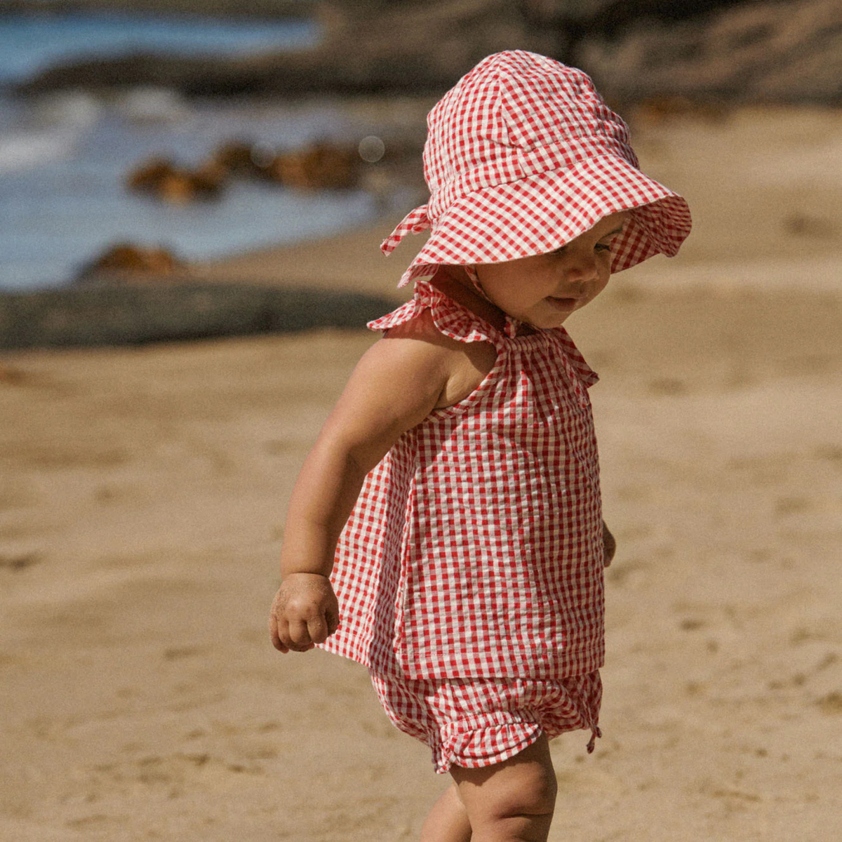 Petal Set - Red Gingham