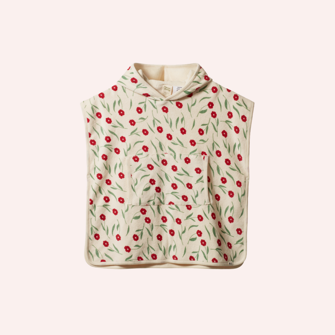 Organic Cotton Poncho Towel - Joiette Print
