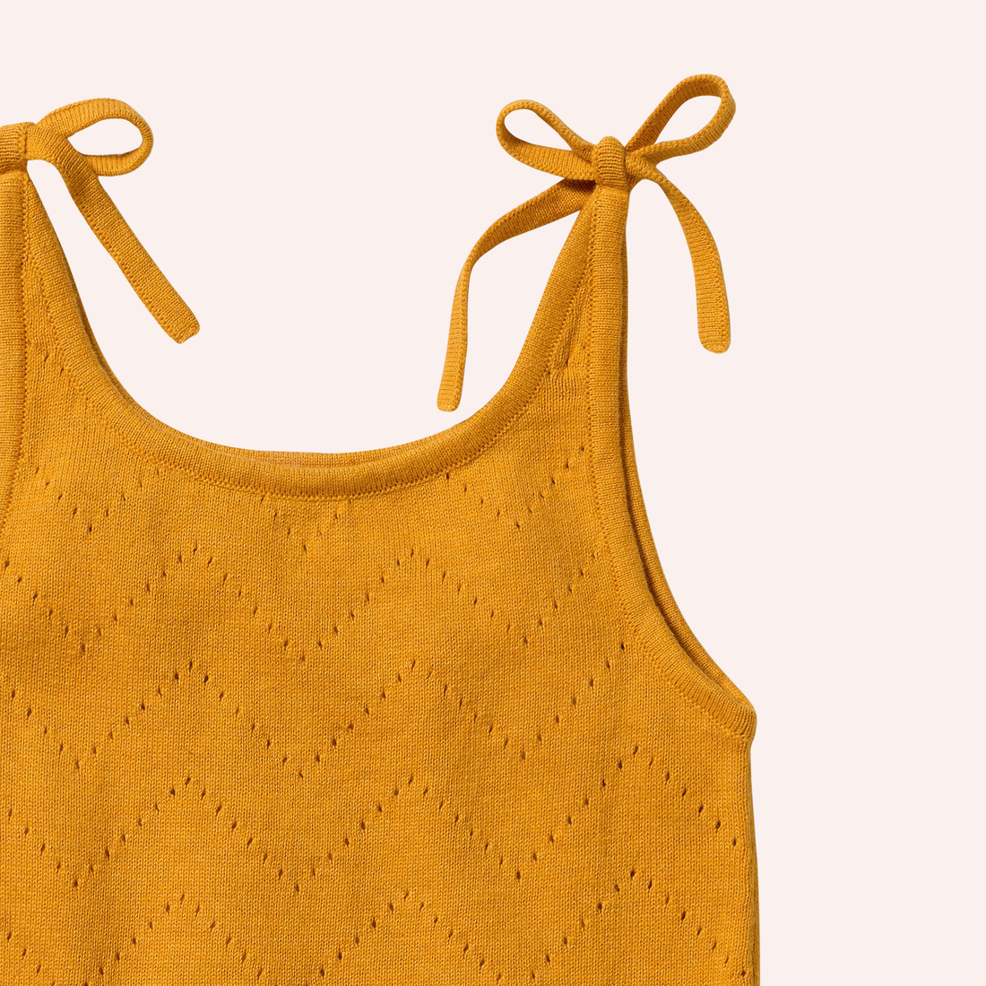 Organic Knitted Chevron Set - Marmalade