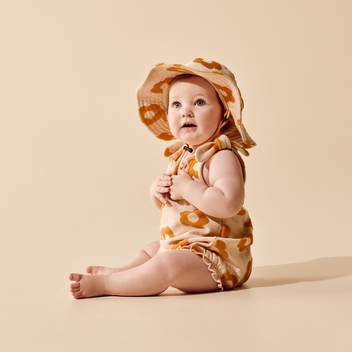 Organic Terry Sun Hat - Daisy Glow