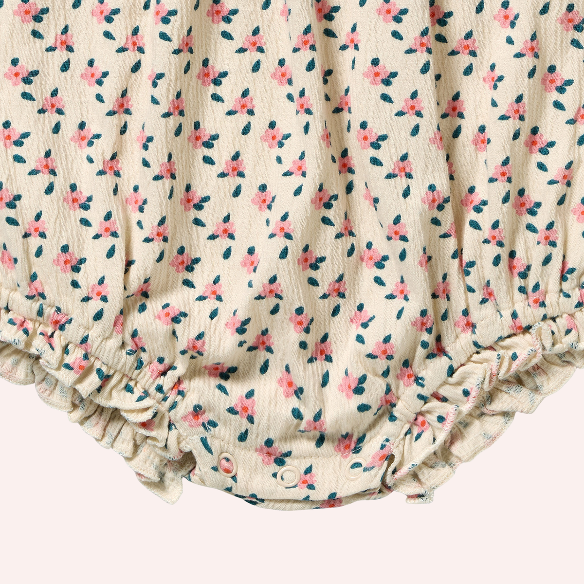 Organic Crinkle Tie Playsuit - Little Blossom