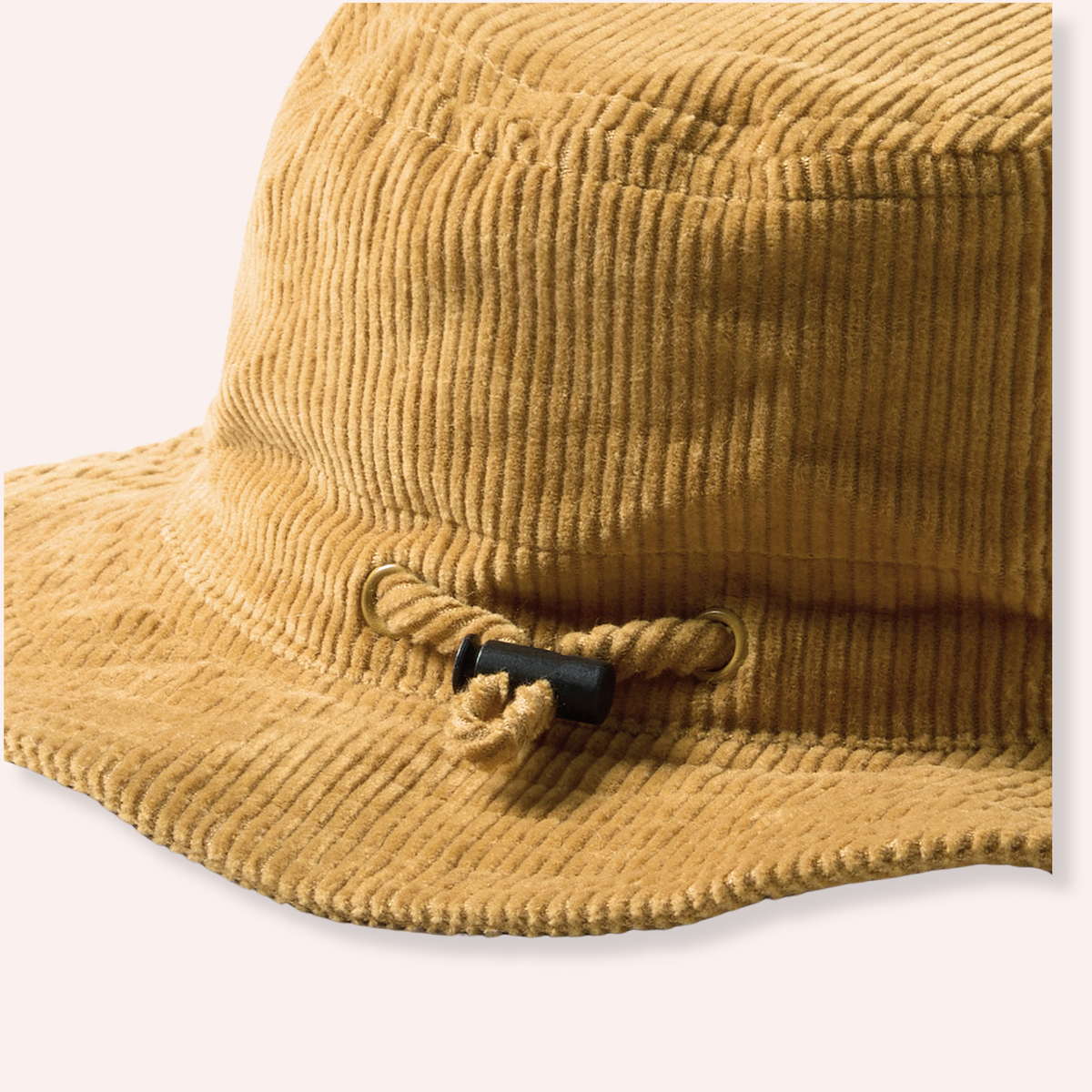 Organic Cord Sun Hat - Amber Glow