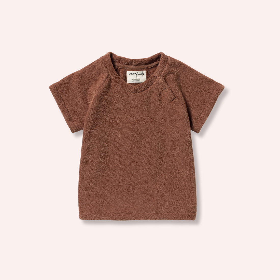 Organic Terry Tee - Cherry Cola