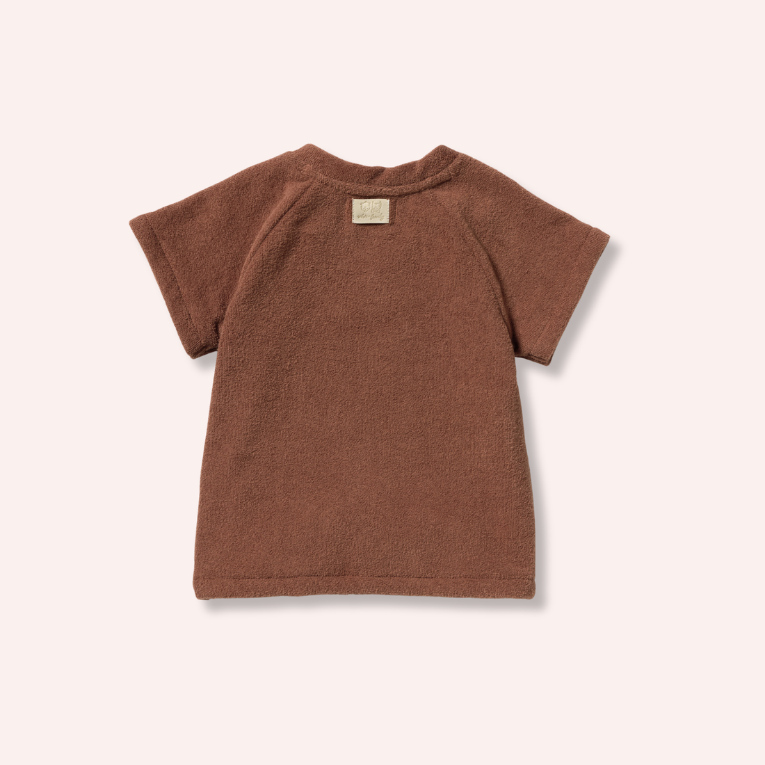 Organic Terry Tee - Cherry Cola