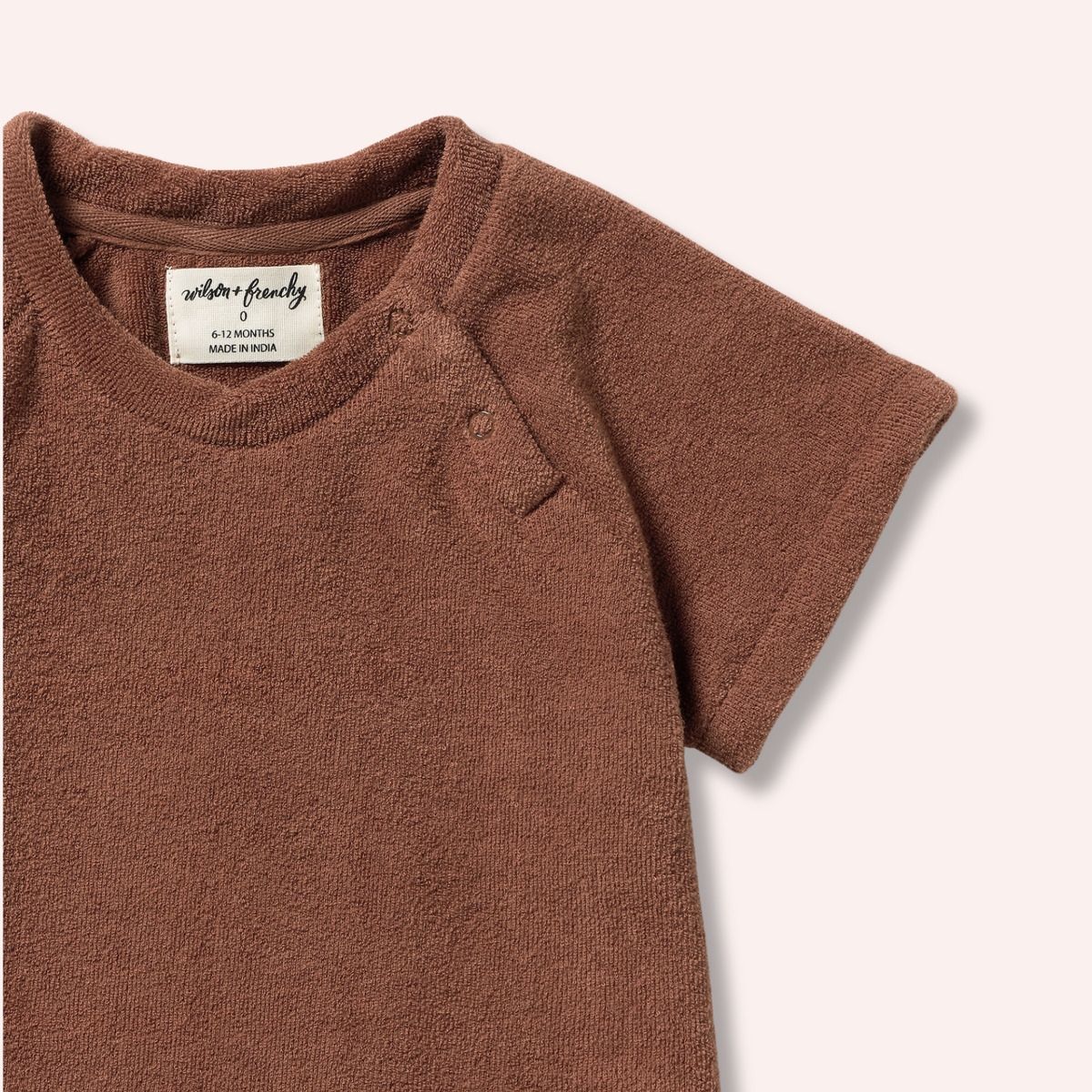 Organic Terry Tee - Cherry Cola