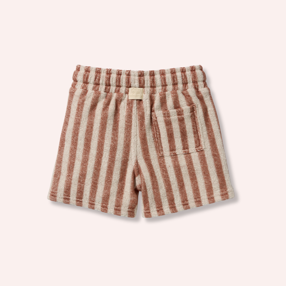 Organic Terry Short - Cherry Cola Stripe
