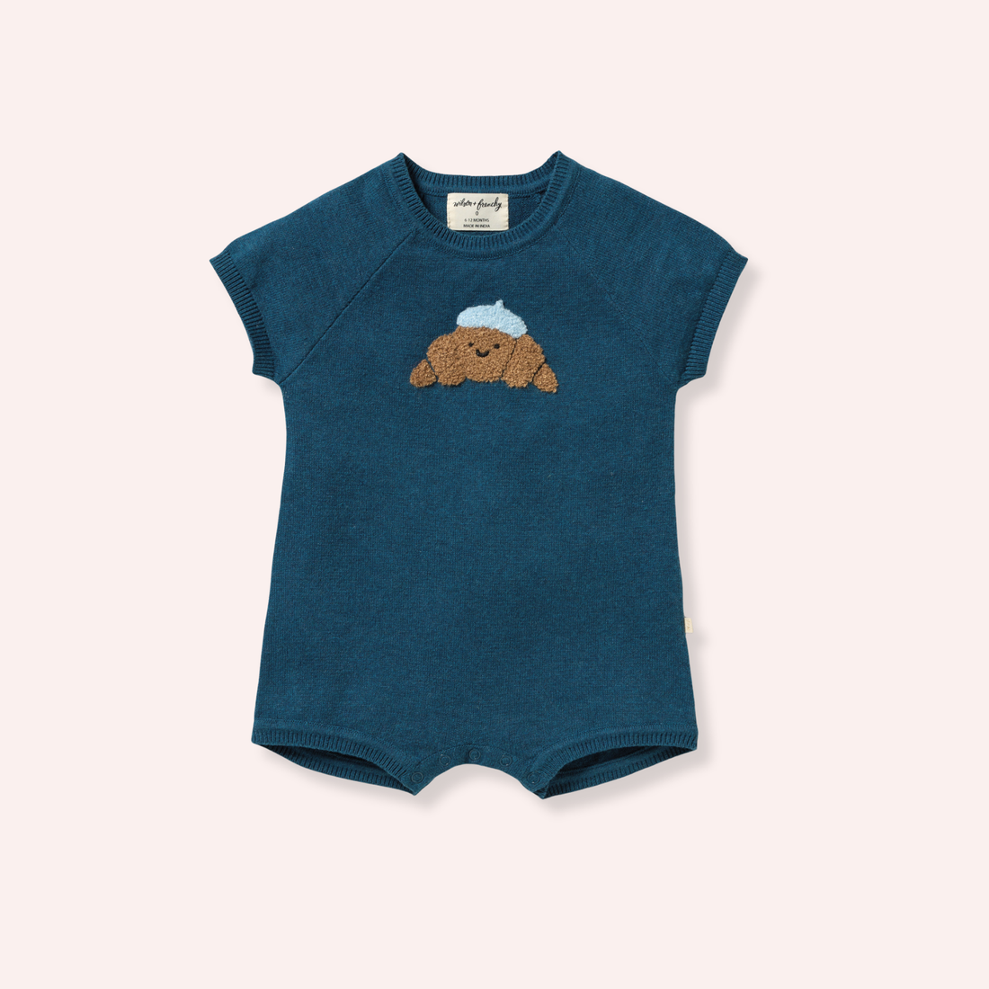 Organic Knitted Growsuit - Little Croissant