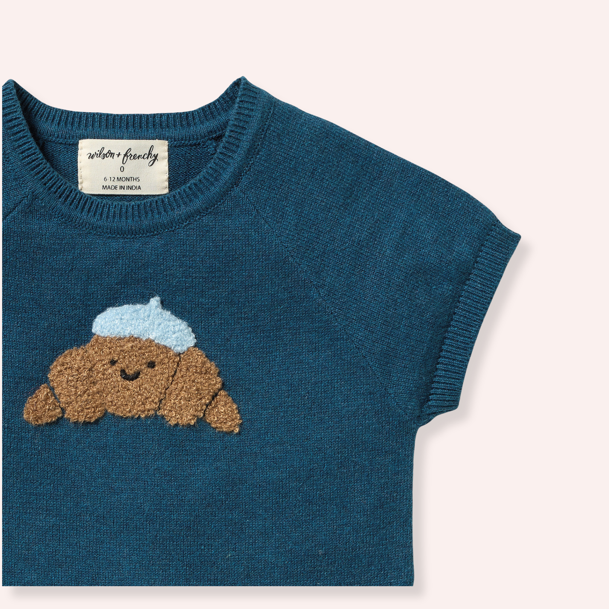 Organic Knitted Growsuit - Little Croissant