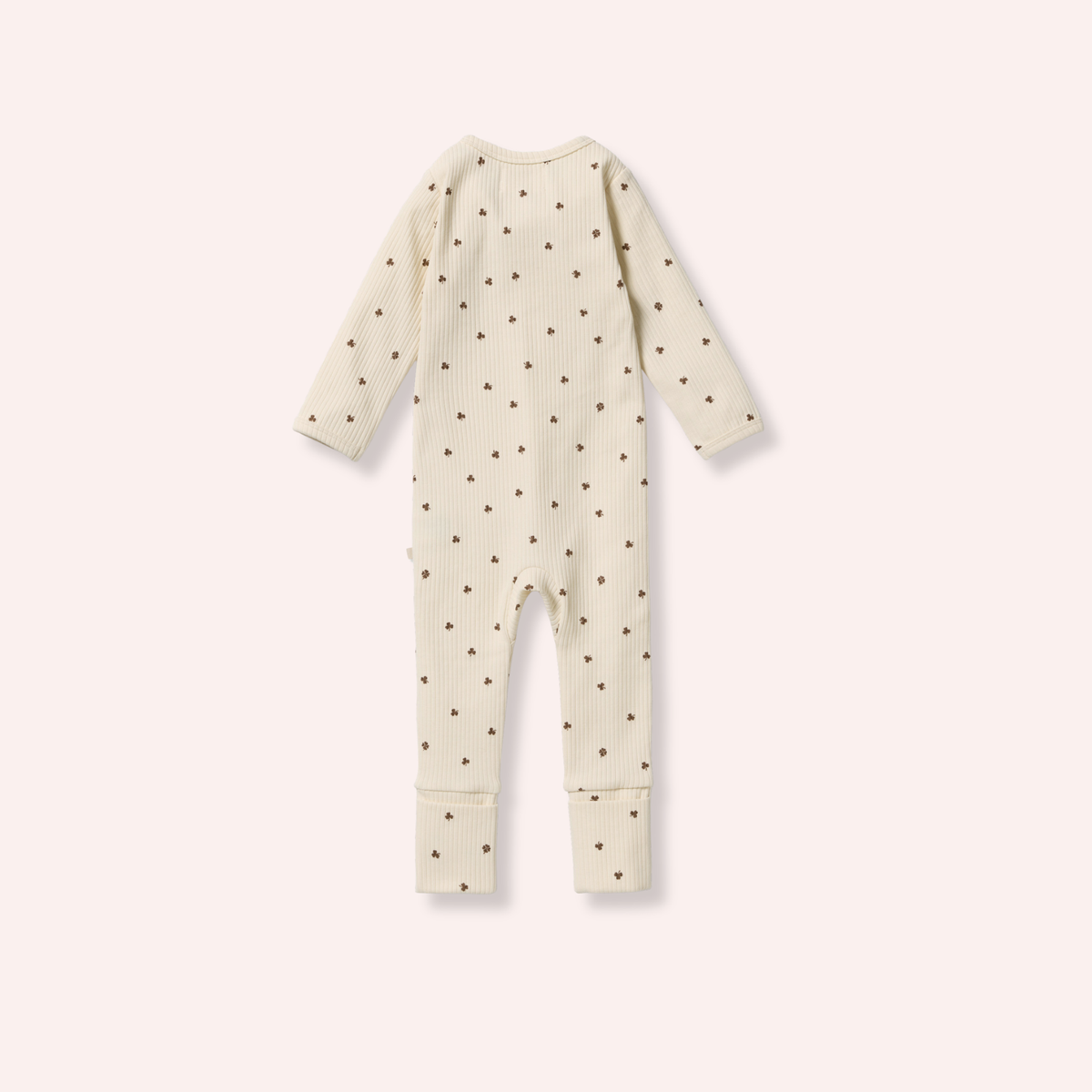 Organic Zipsuit with Feet - My Lucky Charm