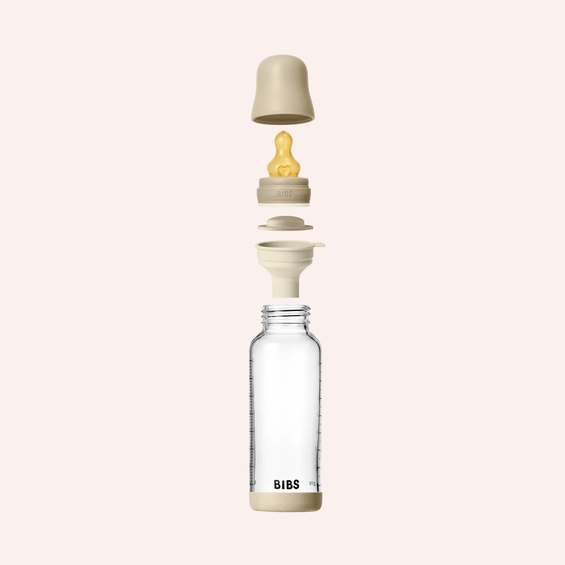 Baby Glass Bottle Complete Set 240ml - Glow Vanilla