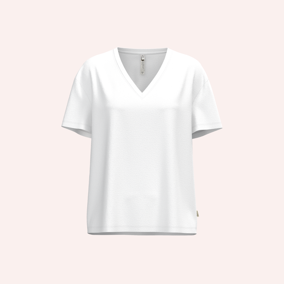 Leakproof V-Neck Pyjama Top - White