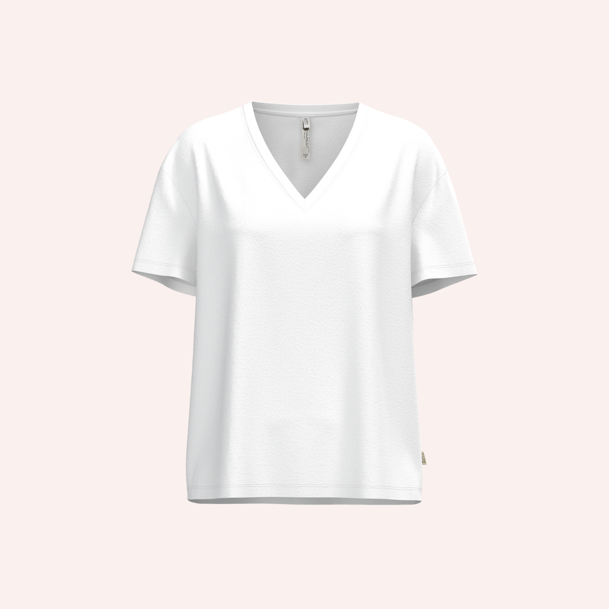Leakproof V-Neck Pyjama Top - White