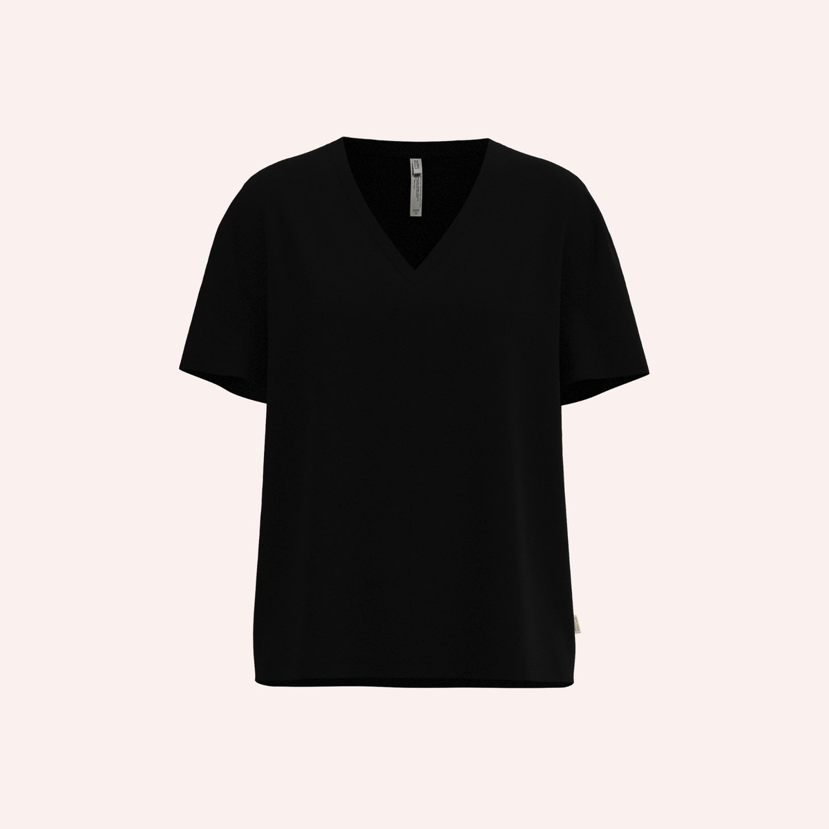 Leakproof V-Neck Pyjama Top - Black