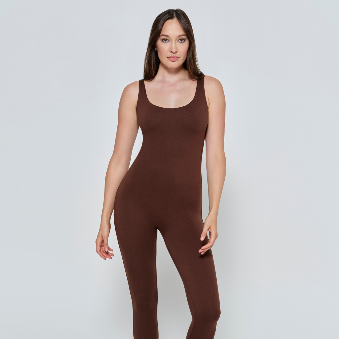 The Lucy Maternity Unitard - Chocolate