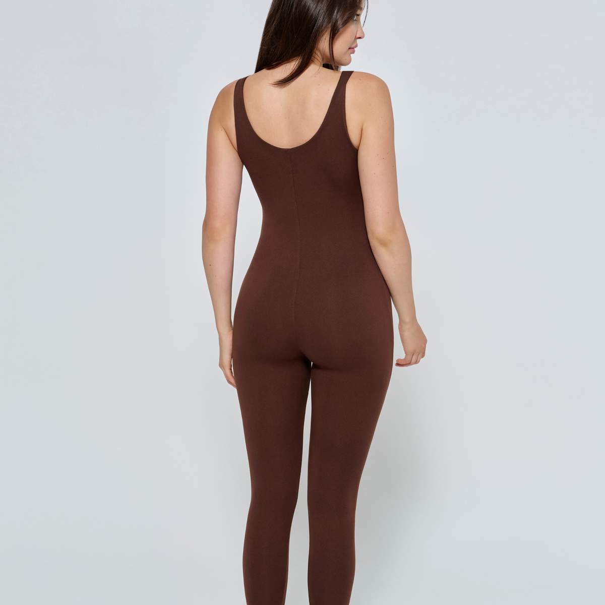 The Lucy Maternity Unitard - Chocolate