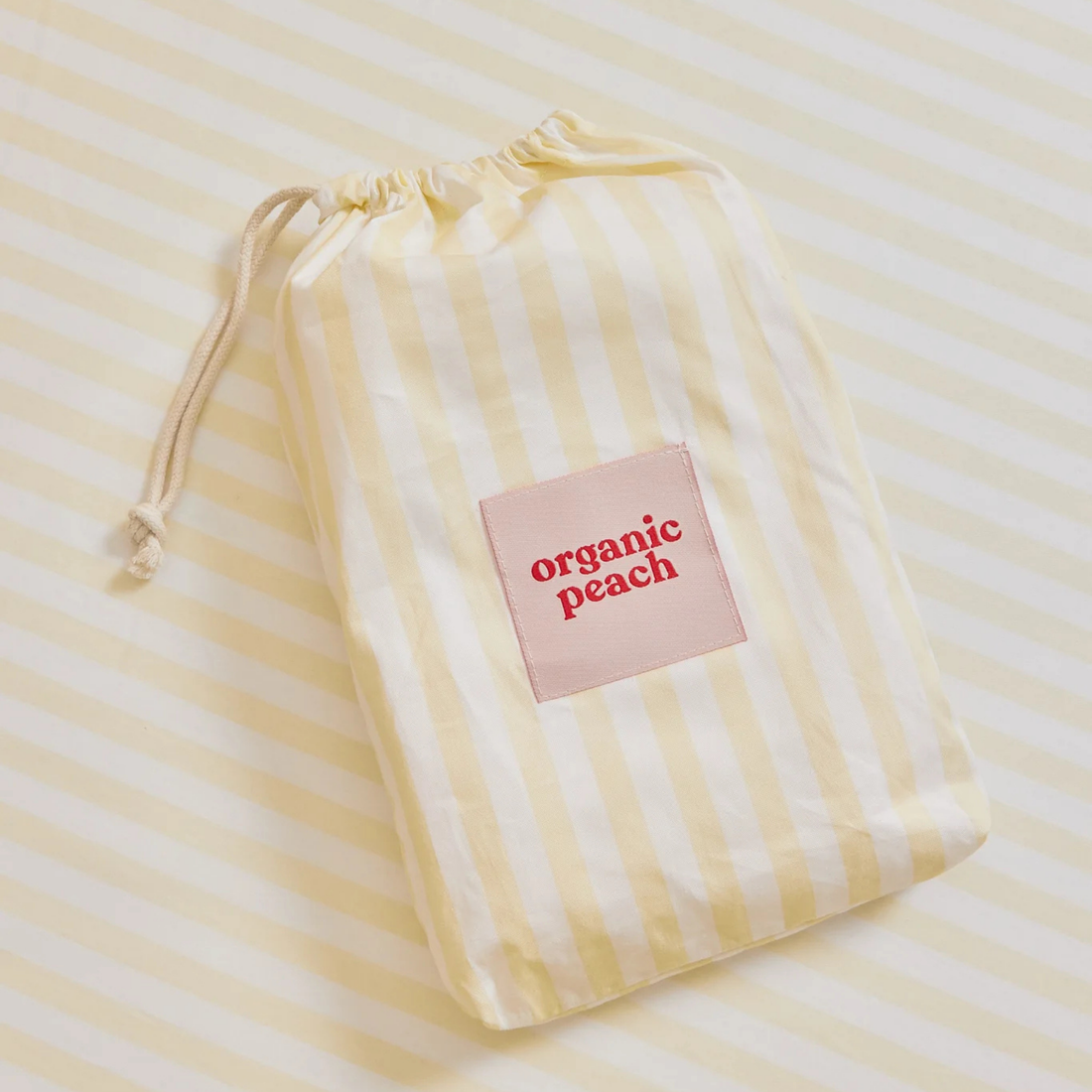 Waterproof Fitted Sheet - Lemon Stripe