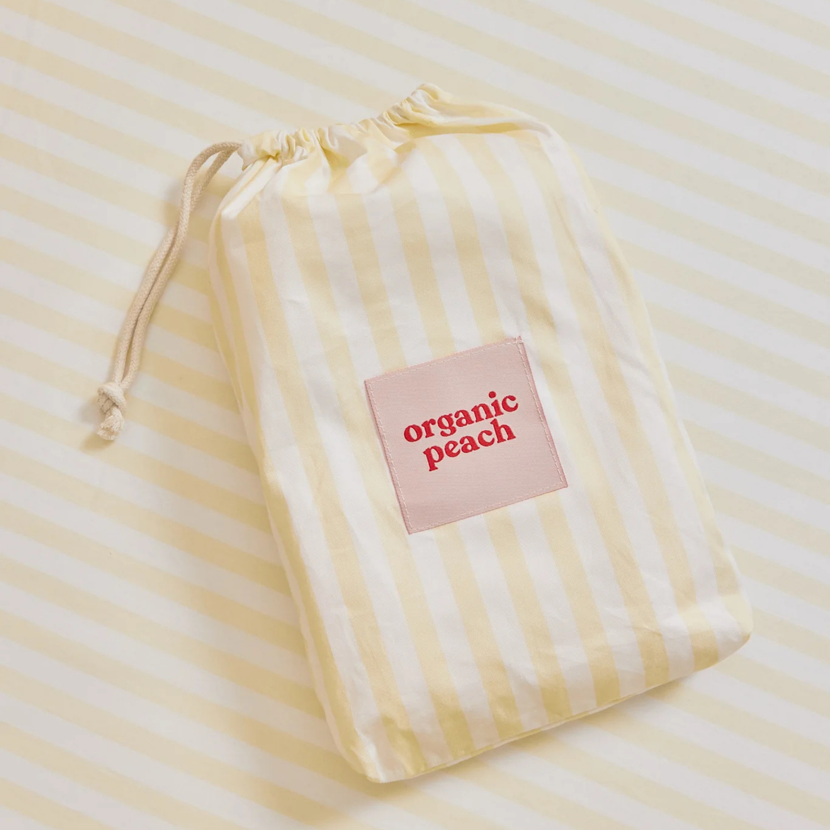 Waterproof Fitted Sheet - Lemon Stripe