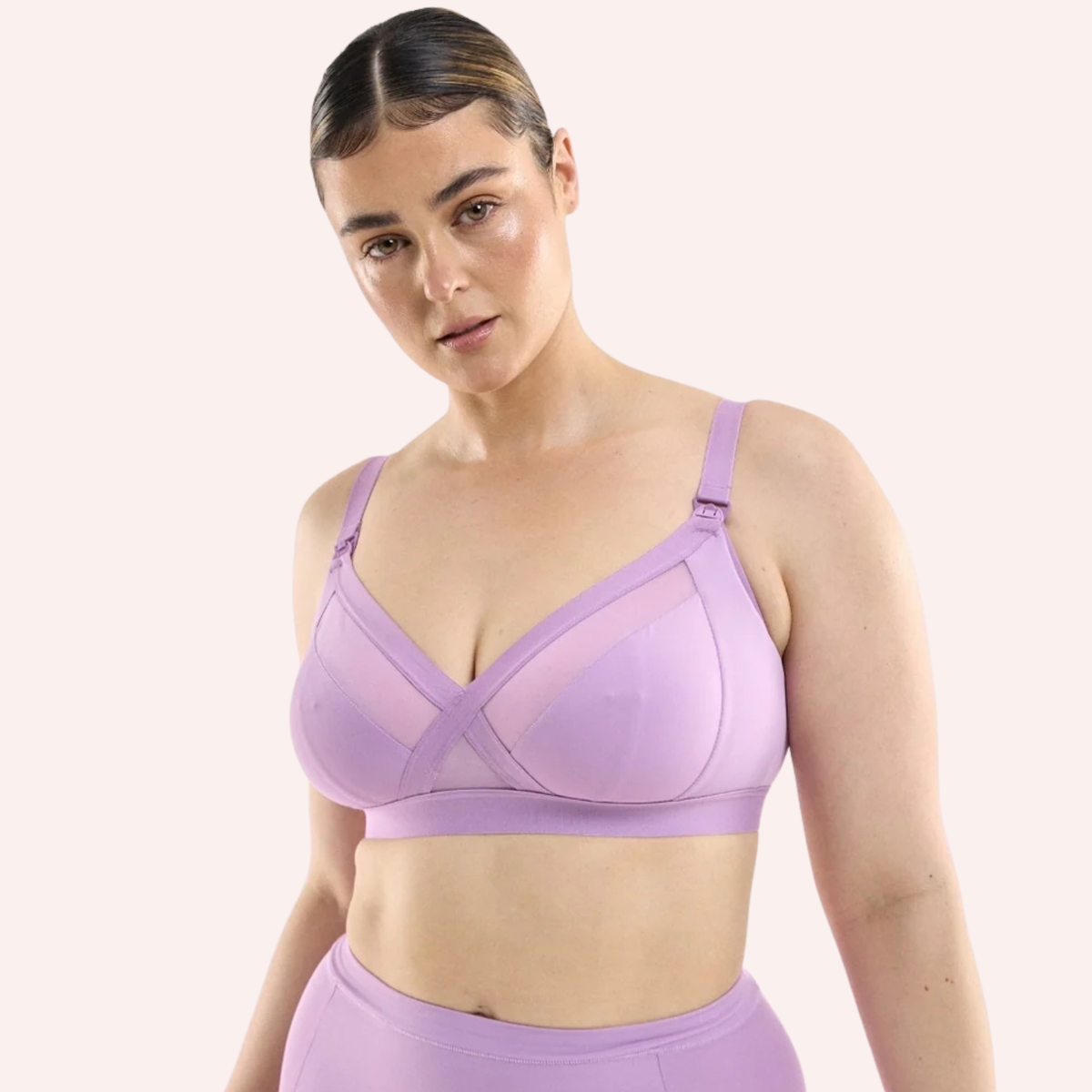 Maternity Support Wirefree Bralette - Acai Bowl