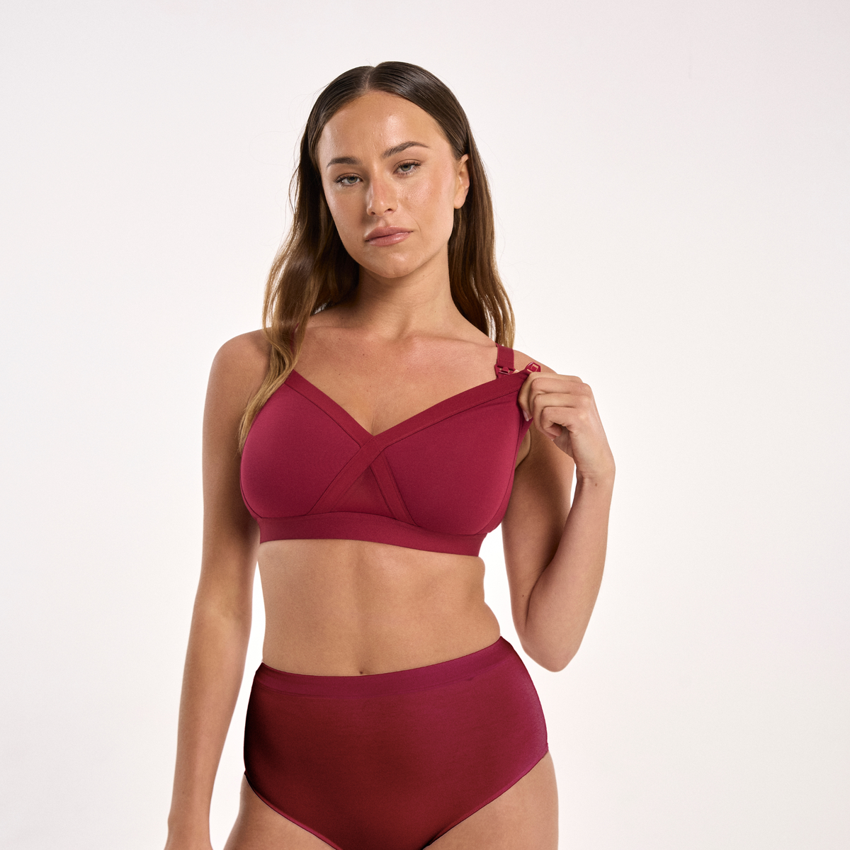 Leakproof Maternity Bra - Burnt Fig