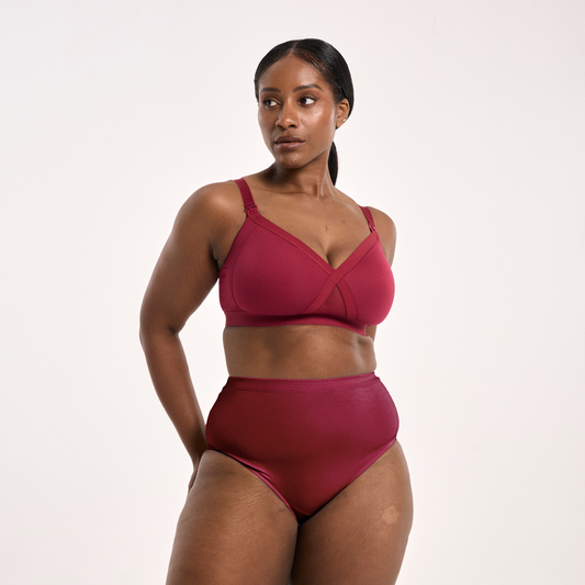 Leakproof Maternity Bra - Burnt Fig
