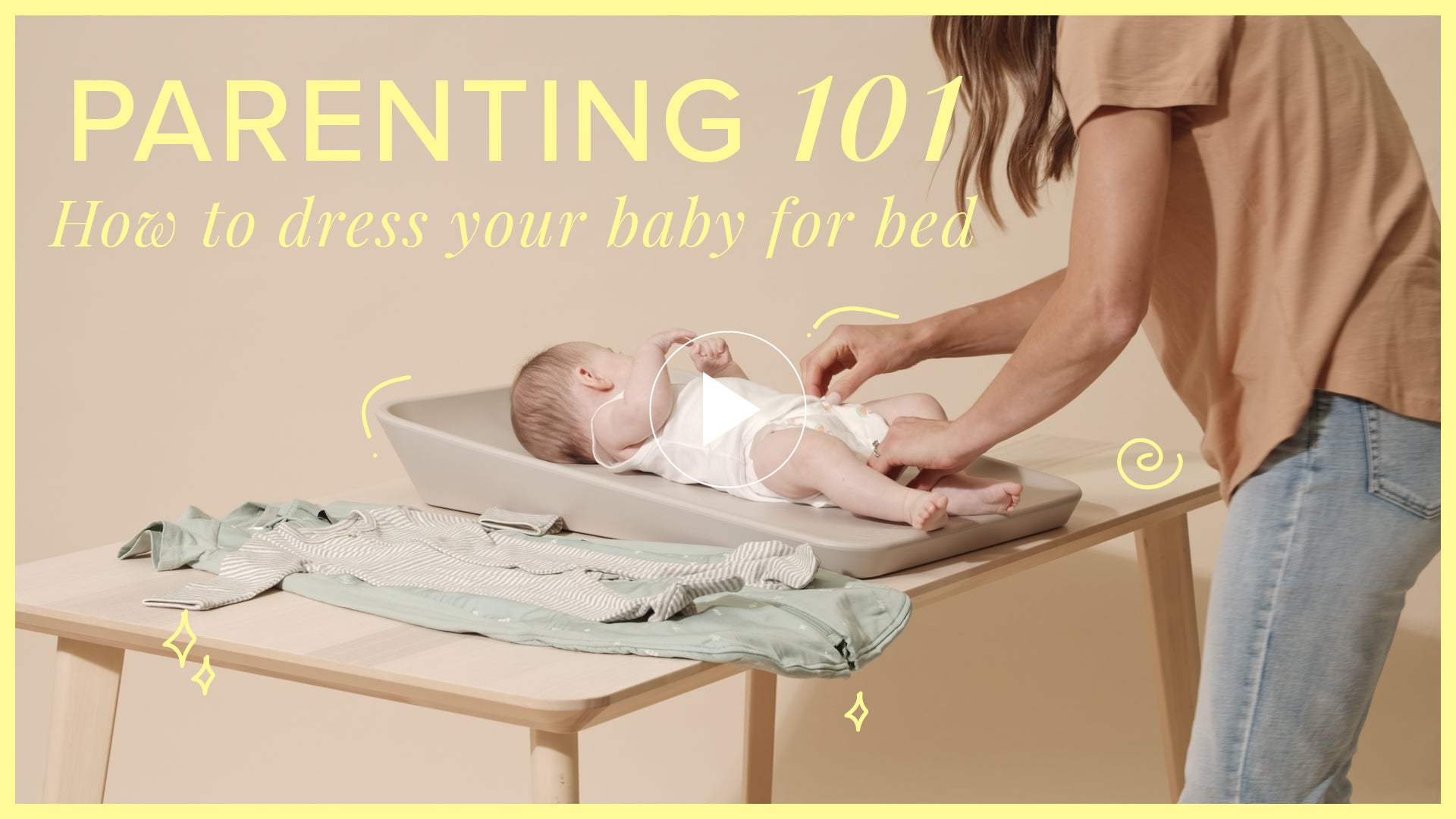 What to dress a baby in for sales bed