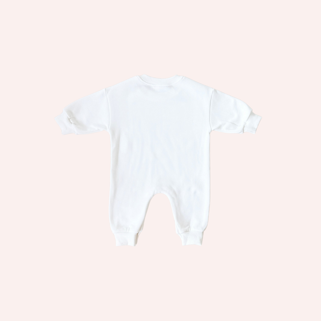 Parker Numbers Relaxed Romper - White/Blue