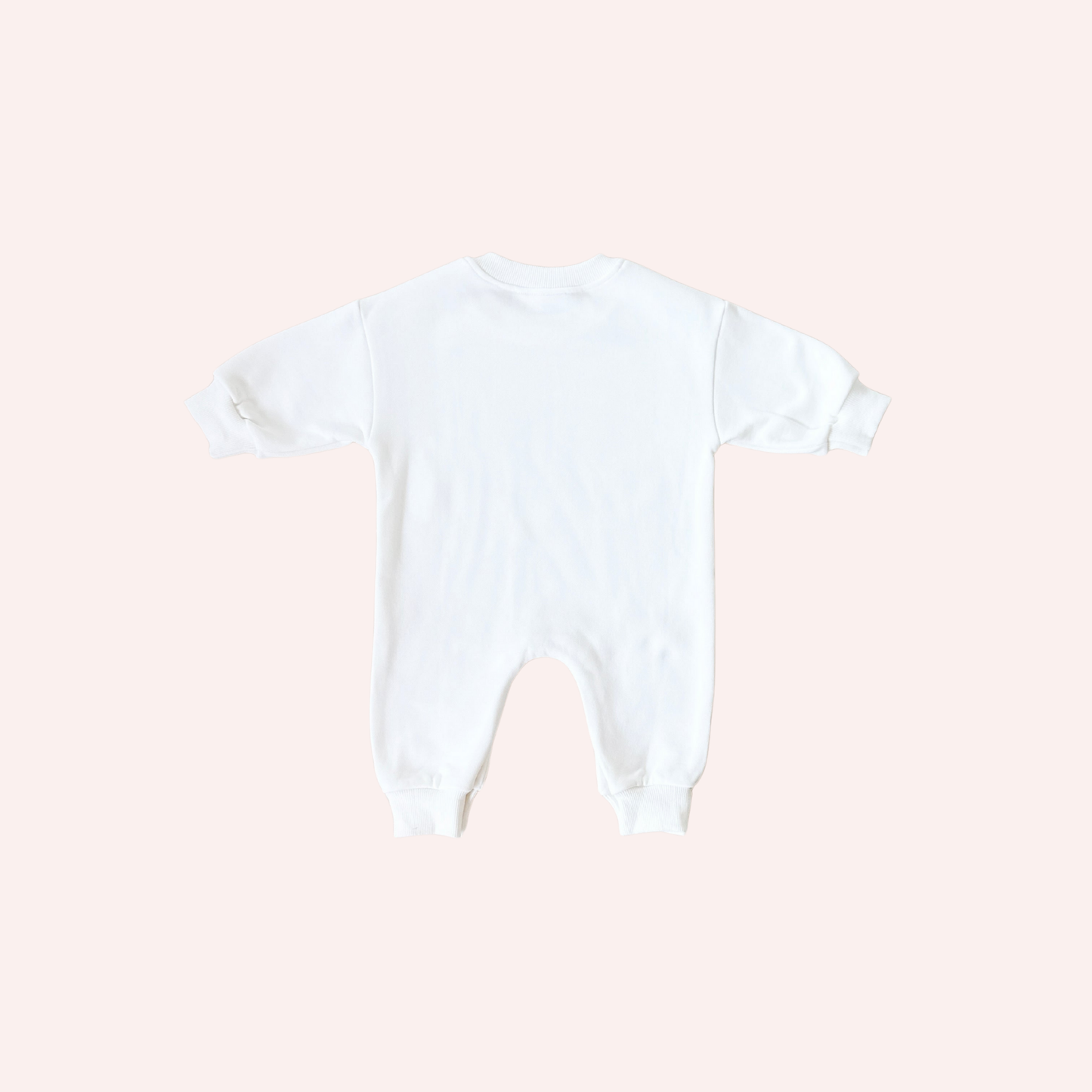 Parker Numbers Relaxed Romper - White/Blue